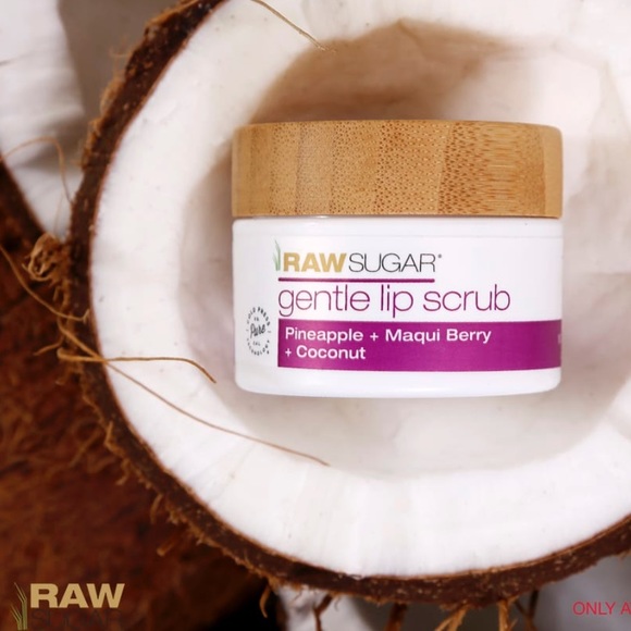 NEW RAW SUGAR NATURAL LIP SCRUB TRIO .5 oz each - Picture 2 of 6